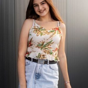 BLUSA ESTAMPADA DE ALCINHA